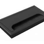 Passacavi Rettangolare con Aletta cm.80x160 Foro 76x156 mm. Nero Opaco | GTV